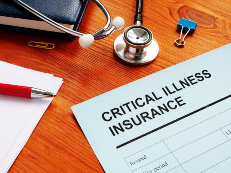 Critical illness insurance paperwork